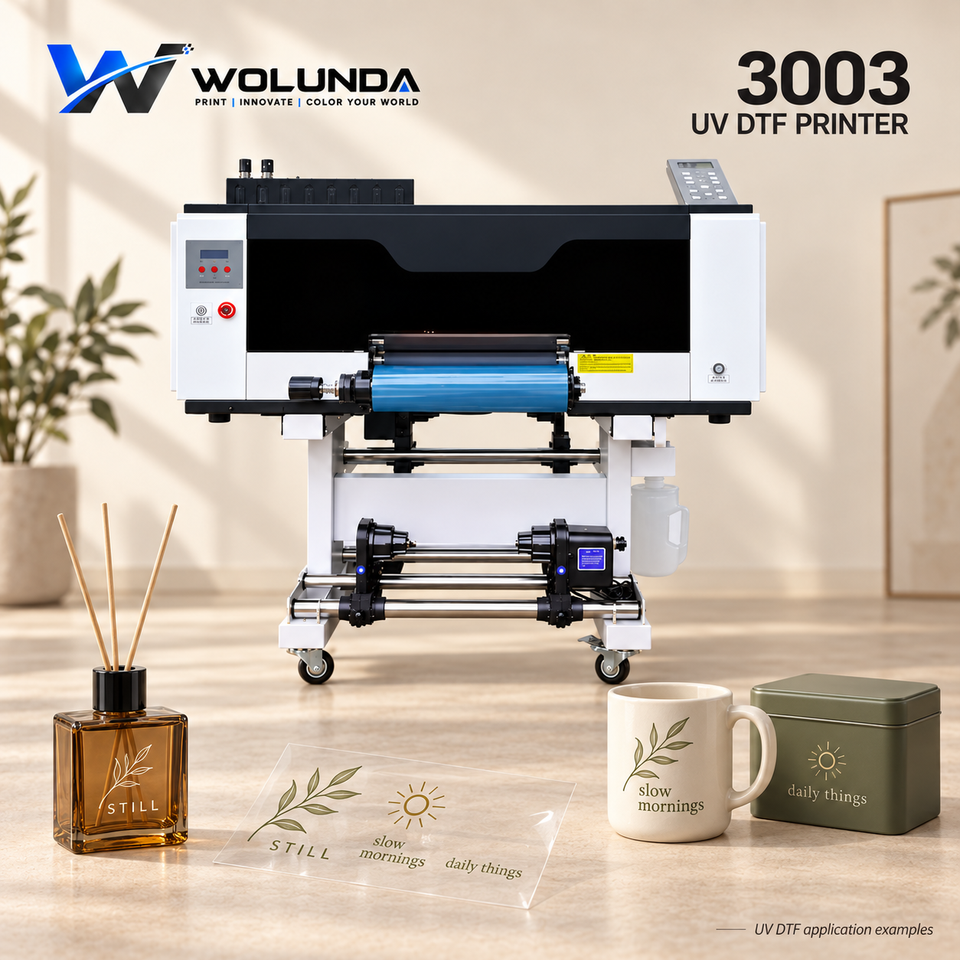 Container Attributes Wolunda Professional Crystal Label UV DTF Printer for Small Business or ...