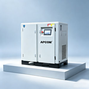 เครื่องอัดอากาศแบบสกรู APCOM สำหรับอุตสาหกรรม  หล่อลื่นด้วยน้ำ ไม่ใช้น้ำมัน 15 กิโลวัตต์  แบบเงียบ ประหยัดพลังงาน พร้อมระบบ VSD สำหรับงานทางการแพทย์และอาหาร - Product Image 4