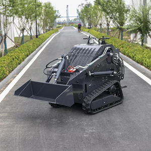 Skidsteer hydraulique diesel de haute qualité marche derrière le chargeur de direction de dérapage avec l'attachement standard de seau de grappin de râteau de racine - Product Image 1