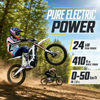 Moto électrique tout-terrain Surron Light Bee 2, moteur sans balais 24 kW, livraison porte-à-porte DDP USA