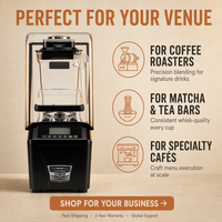 Mixeur professionnel haute performance pour restaurant, hôtel, café, bar - Moteur AMETEK 32000 tr/min, 5 préréglages
