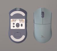 Darmoshark M3s Pro Wireless untuk Mouse Game Sensor Optik PMW3395 Desain Tangan Kanan Akselerasi 50G Ringan 58g 3