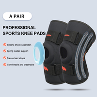 Rodillera de nailon ajustable, soporte de compresión deportiva suave para aliviar el dolor, estabilizador de articulación de rodilla de talla grande para la temporada de primavera