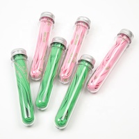 Lacets plats en Silicone, personnalisés, avec Logo, 50 pièces, breloques pour chaussures, avec emballage de Tube en plastique, vente en gros