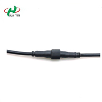 Connecteur de câble circulaire femelle mâle 7 broches en PVC noir étanche IP67 pour éclairage LED automobile 110V~380V