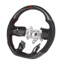 Volant de voiture personnalisé en fibre de carbone véritable adapté aux Dodge RAM 1500 2500 2018 2019 2020 2021 2022 TRX Rebel Laramie
