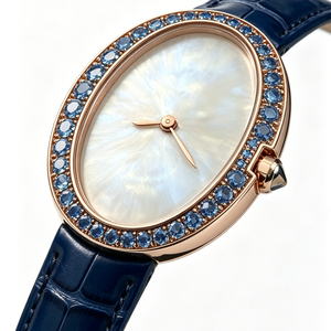 นาฬิกาควอตซ์หรูหราสำหรับผู้หญิงพร้อมโลโก้สั่งทำขายส่ง - นาฬิกาข้อมือสำหรับสุภาพสตรี ดีไซน์หรูหรา กันน้ำ ของขวัญวันวาเลนไทน์ วันเกิด รับผลิตแบบ OEM - Product Image 5