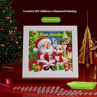 Nouveaux autocollants de diamant de Noël bricolage cadres photo faits à la main et peintures décoratives plein diamant cadeaux pour enfants