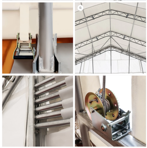 Dôme préfabriqué moderne en structure acier avec couverture en PVC pour entrepôt, gymnase, usage extérieur, agricole et industriel - Product Image 4