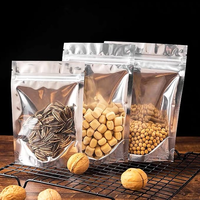 Sacs refermables personnalisés en film polyester comestible, imprimés par gravure, pour l'emballage de fruits lyophilisés, noix, snacks et biscuits