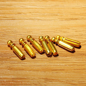 Metal Pipe Filter 3mm Straight Type Gold Color For Smoking Pipes Accessories - Product Image 1