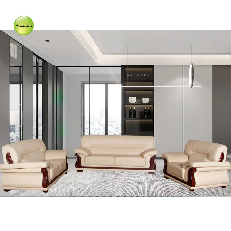 Redde Boo Moderne Stijl Lederen Sofa Sets, Baksteen Rood Lederen Bank Voor Woonkamer Gemaakt In China 6230