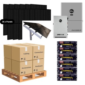 Kit solaire CO MPL ETE 10kW EG4 FlexBOSS21 GridBOSS MID 28.6kWh 30.72kWh Batterie au plomb-acide 36 X 410W MPPT 14833 EG4 - Product Image 5