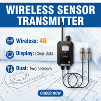 Sensor de Presión Digital Industrial 4G LoRa Modbus de Doble Canal IP67, Transmisor para Sistemas de Riego en Agricultura Inteligente