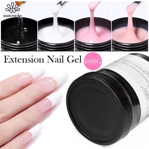 BORN PRETTY Gel Extensiones de Uñas, 12 Colores Gelatinosos, sin HEMA, Material de 1kg, Gel Acrílico de Bajo Calor, Constructor a Granel para Salón de Uñas - Product Image 4