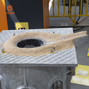 Fourneau de fusion d'aluminium à faible oxydation |   Four à <span class=keywords><strong>induction</strong></span> à fréquence moyenne pour ligne de fonderie de métaux non ferreux à haut rendement de 100 kg à 3 tonnes - Product Image 3