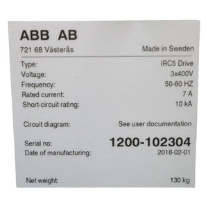 Robot à bras articulé IRB1200-7/0.7, charge utile de 7 kg, PLC - Product Image 2