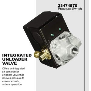 Pressostat Ingersoll-Rand G1/2 SPDT normalement fermé IP65 pour compresseur d'air - Product Image 4