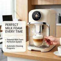 Cafetera Nueva con Pantalla TFT Giratoria de 2.4'', Volumen Ajustable, para Hogar y Oficina, Espresso, WiFi, Inteligente, Totalmente Automática