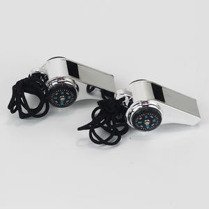 นกหวีดโลหะขนาดกะทัดรัดพร้อมเข็มทิศและเทอร์โมมิเตอร์ อุปกรณ์ความปลอดภัยกลางแจ้งแบบพกพาสำหรับใช้ในกรณีฉุกเฉิน - Product Image 3