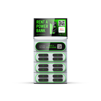 Mietbare Handy-Ladestation Dockingstation Verkaufsautomaten Powerbank-Sharing Geteilte Powerbank-Kiosk