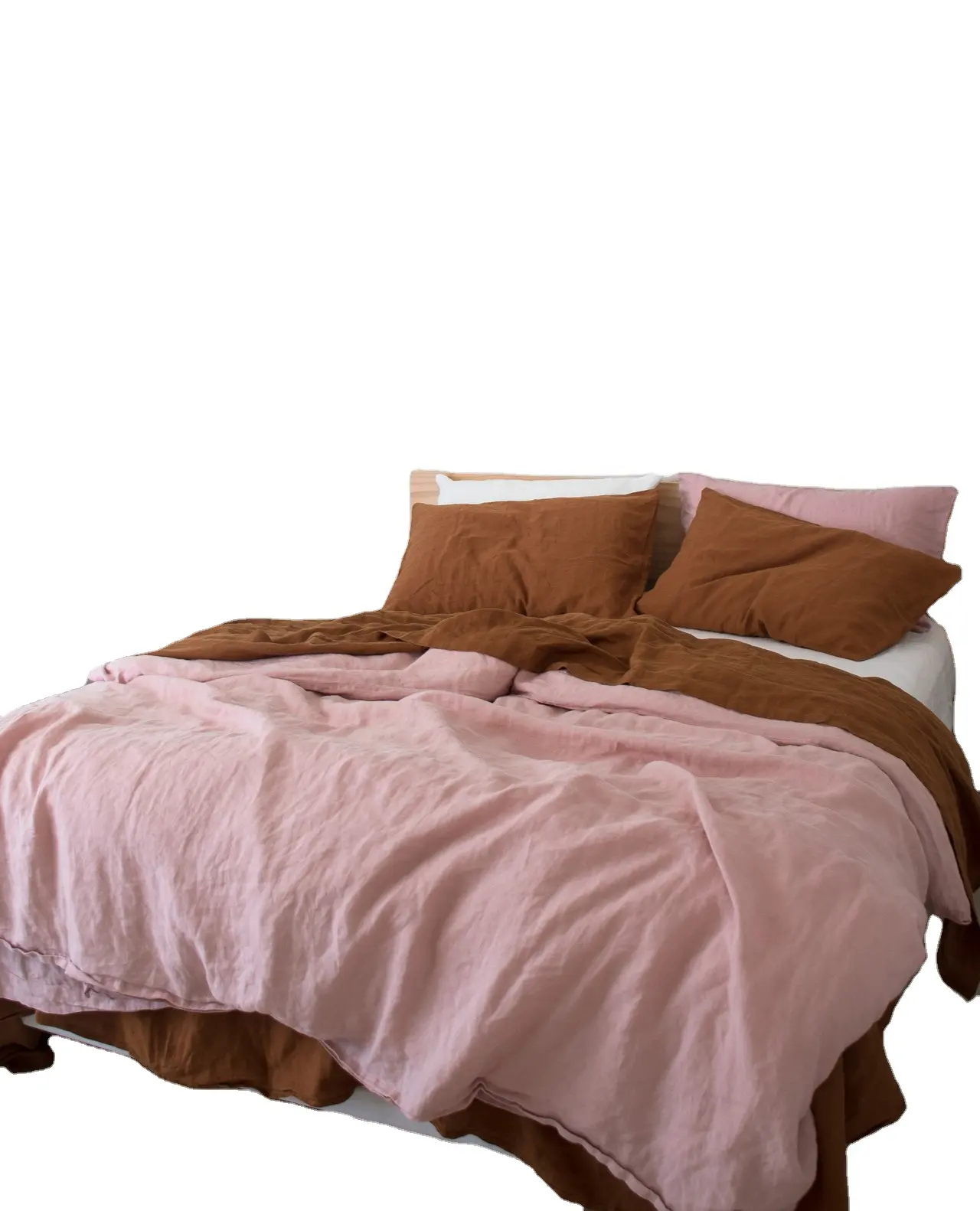 Copriletto in pietra 100% lino francese puro biancheria da letto king size copripiumino letto 180x200 set biancheria da letto