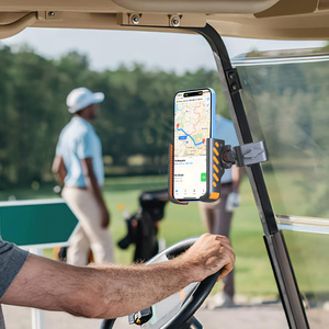 Mise à niveau du tube carré support de téléphone flexible mains libres vie en plein air compatible téléphones mobiles voiturette de golf scooter VTT - Product Image 2
