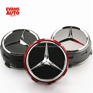 75mm Red Black Grey Wheel Center Caps Wheel Hub Caps For Mercedes Benz Center Cap Mercedes 75