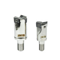 Fraise à ébavurer à angle droit R390 à haute alimentation, tête à dents indexable, barre de fraisage antichoc pour finition