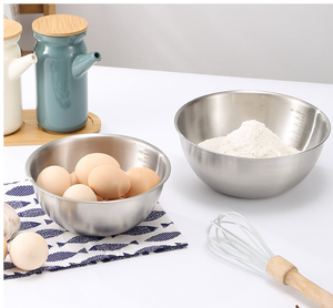 DFU246 ขนาด 7-8 นิ้ว ความจุ 800-1000 มล. อุปกรณ์เสริมอื่นๆ ชามผสม ชามสลัด กระทะผสมไข่ มีสเกลวัด - Product Image 3