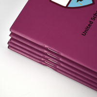 Carnet de notes personnalisé à couverture souple, reliure agrafée, avec impression de logo pour cadeau d'entreprise