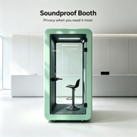 Cabines de bureau insonorisées modulaires modernes en aluminium - Cabine de réunion et d'étude mobile pour la maison, l'hôtel, le bureau et les bâtiments de bureaux et de gymnases