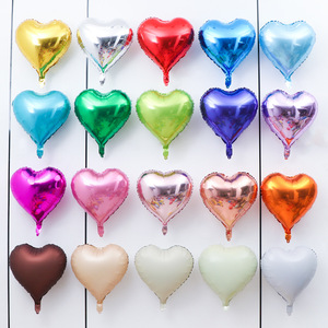 Globos de aluminio en forma de corazón de 18 pulgadas, 50 yuanes por paquete, para propuesta de matrimonio, confesión, decoración, boda - Product Image 1