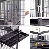 Cage à oiseaux multi-niveaux grande capacité, empilable, pour l'élevage de canaris, pigeons et perroquets, modulable et mobile, en promotion