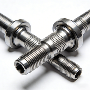 บริการเครื่องจักรซีเอ็นซี 5 แกนมาตรฐาน ISO 9001 ชิ้นส่วนกลึงกัดซีเอ็นซีแบบกำหนดเอง น็อตยึดท่อไอเสียรถยนต์ คุณภาพระดับอากาศยาน - Product Image 1