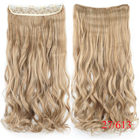 Extensions de cheveux synthétiques Ainizi de haute qualité, grande longueur de 28 pouces, poids supplémentaire de 160 grammes, bouclés et lisses, 5 clips