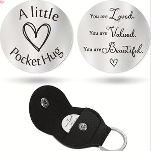 QQ Custom Couple Gifts Non-Fading Stainless Steel Jewelry Lucky Charm Inspirational <b>Decision</b>-Making <b>Coin</b> Keychain Gifts for Wome - Product Image 3