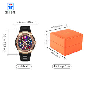 Montres de luxe lumineuses 10ATM élégantes et résistantes à l'eau Montres économiques Fashion <span class=keywords><strong>Chrono</strong></span> Japan VD53 Montres analogiques à quartz - Product Image 6