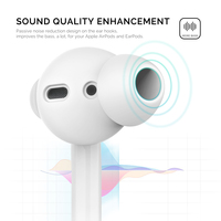 Fitting Earplug Silikon Peningkat Kualitas Suara untuk AirPods 1&2 [Tanpa Headphone]