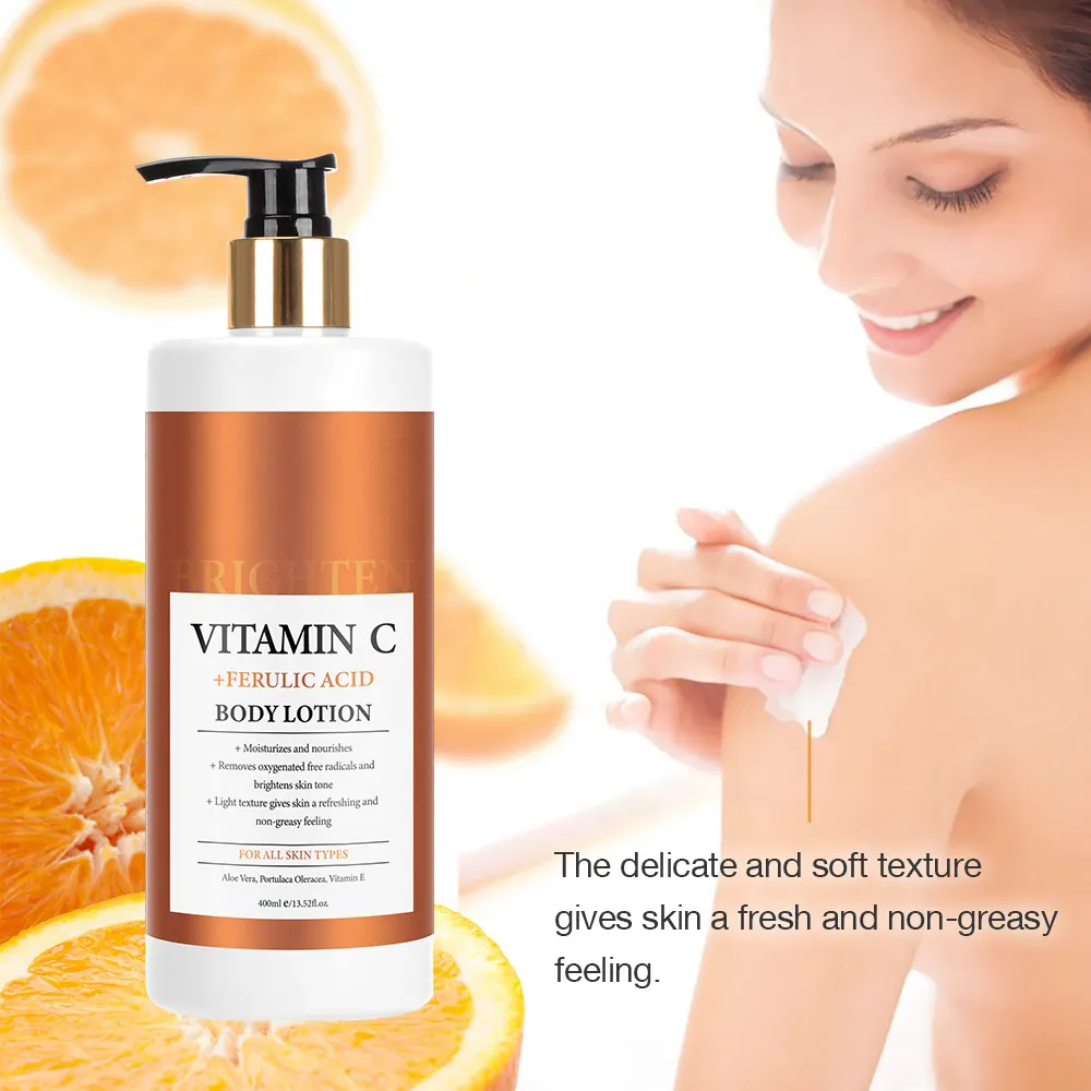 Creme orgânico personalizado para clareamento da pele, creme clareador e loção corporal para cuidados com a pele