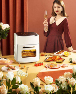 Friteuse à air 15L avec écran tactile LCD, grande capacité, entièrement automatique, indicateur LED, protection contre la surchauffe, pour la maison, la voiture et le camping-car - Product Image 6