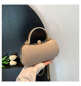Borsa a tracolla a catena in <span class=keywords><strong>oro</strong></span> <span class=keywords><strong>da</strong></span> donna 2025 alla moda borsa di lusso <span class=keywords><strong>da</strong></span> donna - Product Image 5