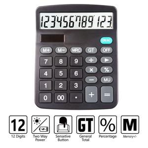 Standard Function Electronic Calculators 14 Digit <b>Large</b> LCD Display Handheld <b>Desk</b> Calculator Solar/Battery Powered Plastic ABS - Product Image 3