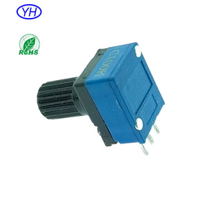 Tùy chỉnh rv9 rk097 Trục nhựa 10K 20K 50K 100K Carbon phim ngang điều khiển âm lượng 10k âm thanh 3 pin 9mm Chiết - Product Image 3