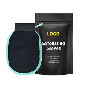 Individuelles Logo hochwertige viskose Faser marokkanische Premium-Kessa Hammam Peeling-Handschuhe koreanische Peeling-Handschuhe