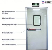 Pintu Baja Modern Dushi Medical untuk Rumah Sakit, Hotel, Aula, Interior Bengkel, Apartemen, Sekolah, Ruang Bersih, Tahan Air, Antibakteri, Tahan Api