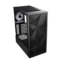 SAMA – coque de jeu en maille diamant pour carte VGA, étui vertical pour ordinateur atx MATX ITX