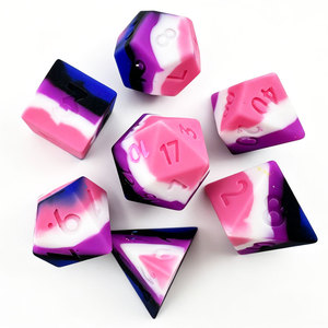 Custom Pack Acrylic DND <b>Dice</b> Set and Silicone Blank <b>Dice</b> Set Eco Friendly Tabletop RPG <b>Dice</b> Bundle Manufacturer Supply - Product Image 1