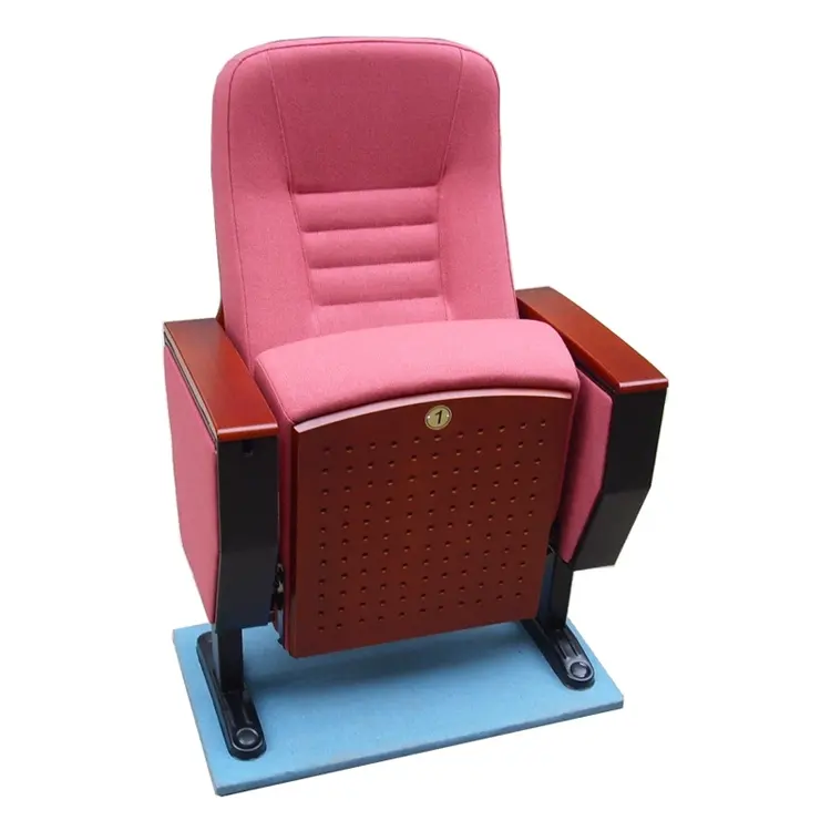 Chaise de théâtre pliante en tissu de haute qualité pour auditorium pour cinéma université salle de musique salle à manger hôtel hôpital chambre utilisation