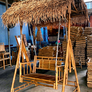 Balançoire en bambou naturel – Chaise suspendue artisanale et écologique pour jardins, complexes hôteliers, balcons et espaces extérieurs - Product Image 1